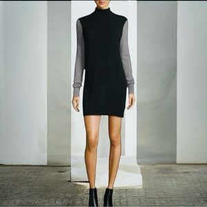 Equipment Femme Sweater Dress Oscar‎ Long Sleeves Turtleneck Cashmere